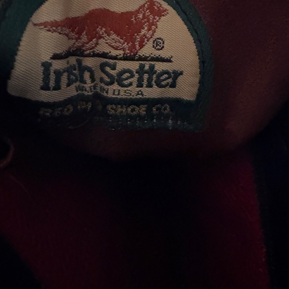 Vintage Mens Irish Setter 10" Insulated Soft Toe Leather Boots Size 12 D - Picture 12 of 12